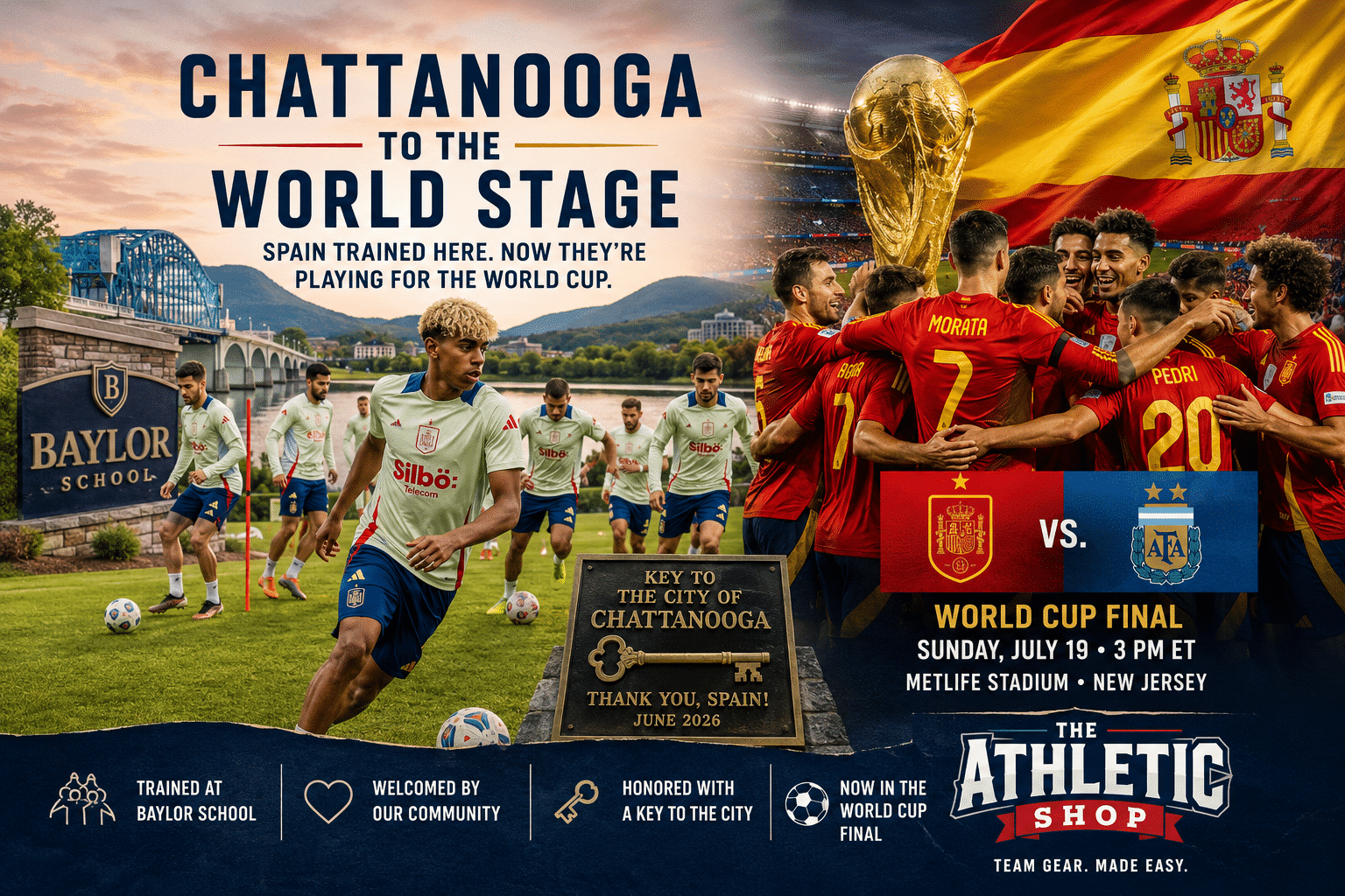 Baylor Hosting World Cup Champions Spain